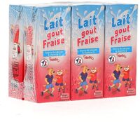 Lait arome fraise bq 6x20cl