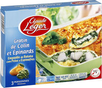 Gratin de colin et Epinards - MSC