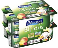 Bifidus aromatisé 12x125g coco framboise passion peche citron vanille