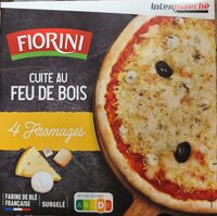 Pizza 4 fromages cuite au feu de bois