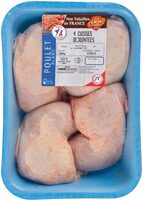 4 cuisses déjointées de poulet blanc - 1kg environ