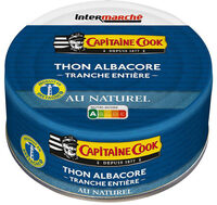 Thon albacore au naturel tranche 160g
