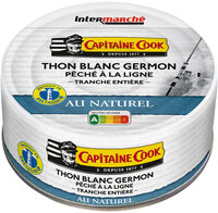 Thon blanc au naturel Tranche pêché à la ligne 160g