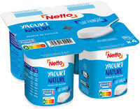 Yaourt etuvé nature NETTO 4 x125 gr