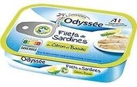 Filets de sardines au citron et au basilic 100g