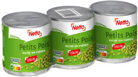 Petits pois extra fins - 3x 1/4