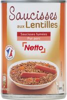 Saucisses aux lentilles 420g