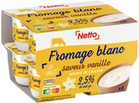 Fromage frais saveur vanille 2,5% 8x100g
