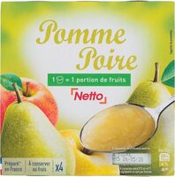 Dessert de fruits pomme poire 4x100g