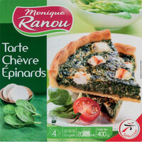 Tarte chèvre épinards