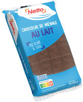 Tablette lot nu chocolat au lait - 5x100g