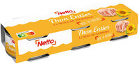 Thon entier à l'huile de tournesol 3x80g 52g (1/10)