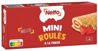 Mini roulés à la fraise x6