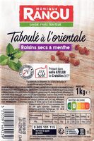 Taboulé à l'oriental, Raisins secs & Menthe - Monique Ranou (barquette 1 kg)