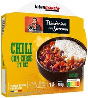 BARQUETTE Chili con carne et riz