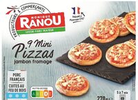 Mini pizzas jambon fromage RANOU