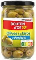 Bocal 21 cl d'olives à la farce d'anchois