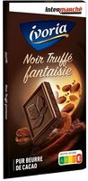 Tablette fourrée chococlat noir truffe et éclat de fèves de cacao - 150g