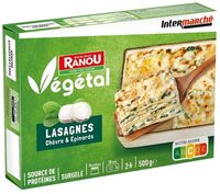Lasagnes chèvre épinards 500g