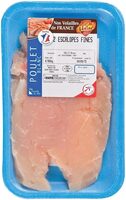 2 escalopes de poulet blanc extra fines - 160g environ