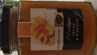 Préparation de pêche et mangue