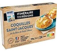 2 Coquilles de la baie de Saint Brieuc cuisinées au muscadet et aux poireaux 200g