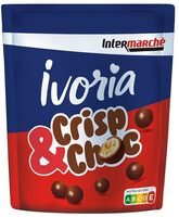 Billes de céréales maltées enrobées de chocolat au lait - CRISP & CHOC - 192,5g