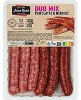3 chipolatas superieures et 3 merguez veritables 300g poids fixe