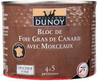 BLOC de foie gras de canard avec morceaux - 200 g (FDR)