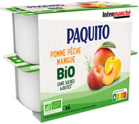 COUPELLES Purée de fruits Pommes pêches mangues SSA - BIO - 4 x 100 g