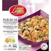 Poêlée de Saint-Jacques et petits légumes
