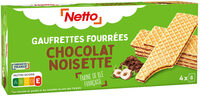 Gaufrettes fourrées au chocolat et aux noisettes 160g
