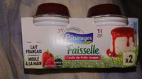 Faisselle et son coulis de fruits rouges