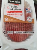 Préparation de viande bovine hachée Tendre & Moelleux 15% M.G.