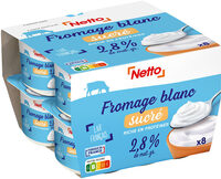 Fromage blanc nature sucre 8x100