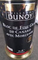 Bloc de foie gras de canard avec morceaux