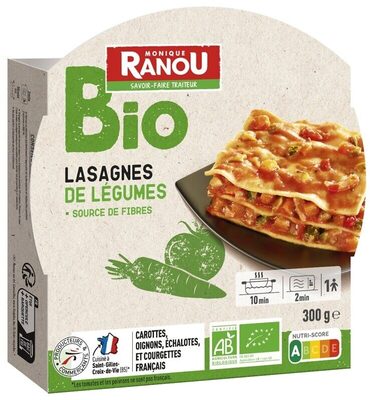Lasagnes de légumes BIO - 300g