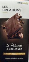 Tablette dégustation chocolat noir éclats de fèves de cacao & café - 100g