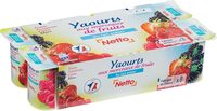 Yaourt aux fruits rouges 8x125g