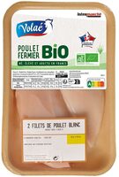 2 filets de poulet bio blanc - 300g environ