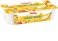YAOURT AUX FRUITS MIXES - FRUITS JAUNES 8X125G - abricot, pêche, mangue