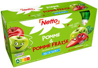 GOURDES Compote MULTIVARIETES (pommes, fraises) allégée en sucres - 12 x 90 g