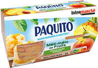 CUP Méli-mélo : Mélange de Pêches, ananas et poires SSA - 4 x 65g