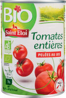 Tomates entières pelées au jus bio