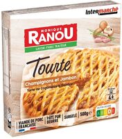 Tourte champignons jambon