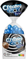 Sachet petits oeufs fun fourrage lait et biscuits cacaotés, Creamy Choc - 200g