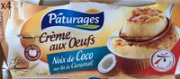 Crème aux oeufs noix de coco sur lit de caramel 400g