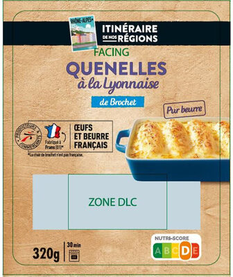 QUENELLES LYONNAISES DE BROCHET PUR BEURRE (4x80g) 320g