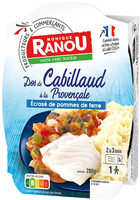 DOS DE CABILLAUD A LA PROVENCALE ET ECRASE DE POMMES DE TERRE 280g