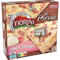 Pizza Di Pierra jambon fromage x3
